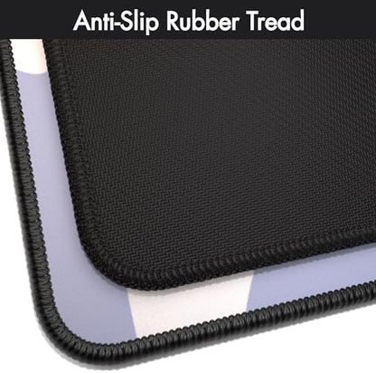Gamer Boss - Gaming Mouse Pad - 48 x 24 Inches - 4mm Thick with Stitched Edges, Non-Slip Rubber Base, Premium Cloth Mousepad, Desk Mat for Laptop, Keyboard, Computer & PC (Mega, Smoke)