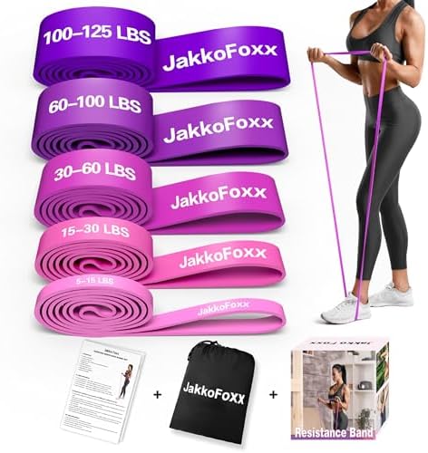 Resistance Bands,Pull Up Bands,Stretching Assist Bands Set for Men & WomenPortable Exercise, Muscle Training,Physical Therapy,Exercise Workout Bands for Working Out