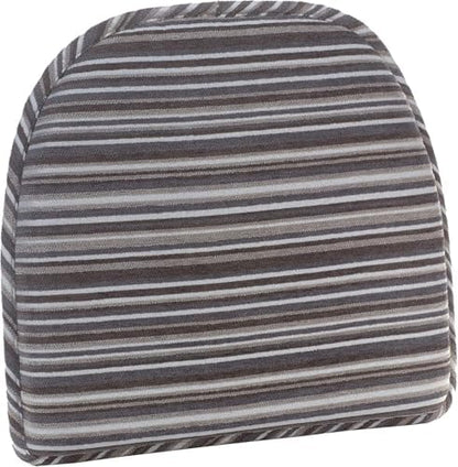 Klear Vu Raindrop The Gripper Non Slip Chair Cushions, Soft & Comfortable Seat Pad, Sitting Pillow for Kitchen, Dining or Office, 8 Count (Pack of 1), Driftwood Stripe