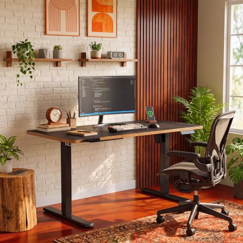48 Inch Standing Desk with Wheels, USB-C Port, Cable Management