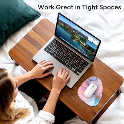 Water Drop Mouse Pad 7.3x8in Non-Slip for Laptop, Boho Lines