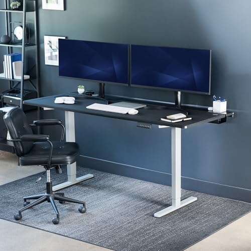 VIVO Black 71 x 30 in Standing Desk, DESK-KIT-E2G-P3B-71