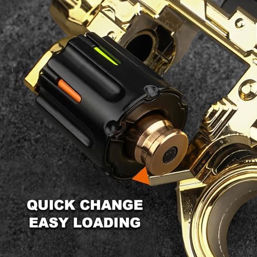 Metal Fidget Toys Adults Gun: Fidget Spinner Cool Fidget Toy for Men Stress Relief Spinner Ring for Finger Concentration Office Study Travel Gift for Man(Black)
