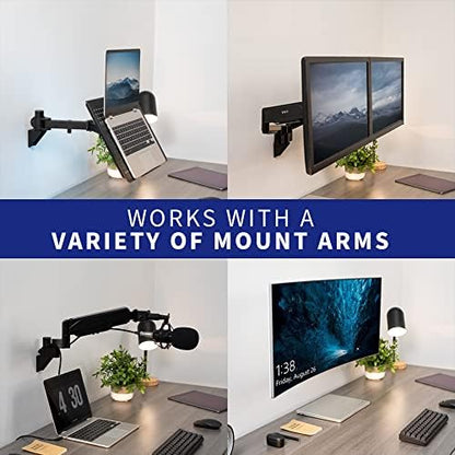 VIVO Black Wall Mount Conversion Pole Bracket, MOUNT-WCB01