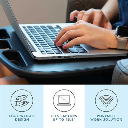 MyDesk Lap Desk – Black, Fits 15.6” Laptops