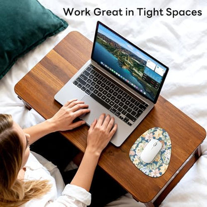 Water Drop Mouse Pad 7.3x8in Non-Slip for Laptop, Daisy