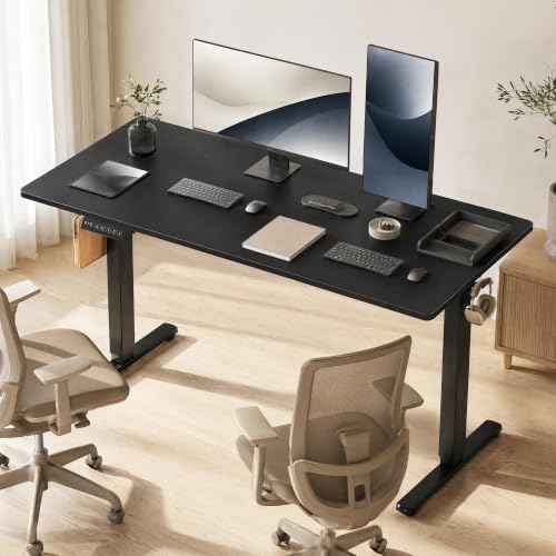 Electric Standing Desk,48in for Home,Office,Gaming,Black