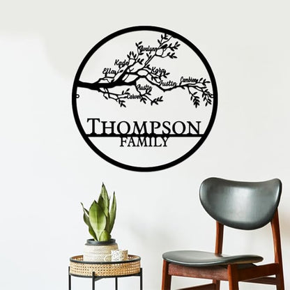 Custom Metal Signs | Personalized Monogram Name Sign | Outdoor Wall Art for Family Name | Custom Name Metal Sign, Last Name, Anniversary, Wedding Gifts for Women, Wife, Parents, couple (6'') (Design 14)