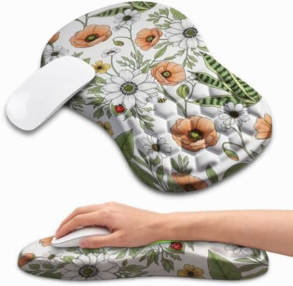 Ergonomic Mouse Pad Wrist Support for Carpal Tunnel Pain Relief