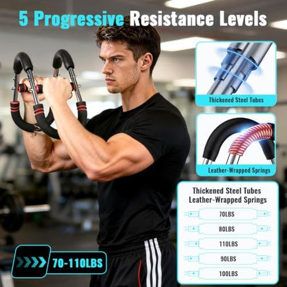 Twister Arm Trainer, Adjustable Chest Workout Equipment for Men & Women, Home Gym Strength Trainer