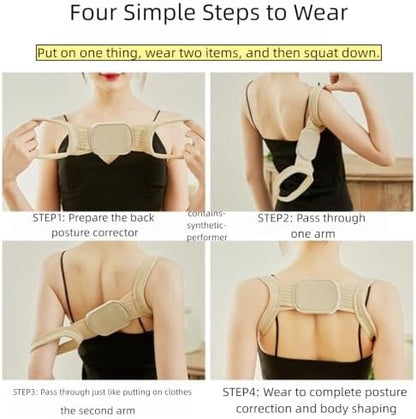 Adjustable Posture Corrector Back Brace for Men and Women, Shoulder Opener (L)
