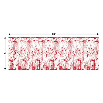Beistle Bloody Wall Backdrop - style: Bloody Wall