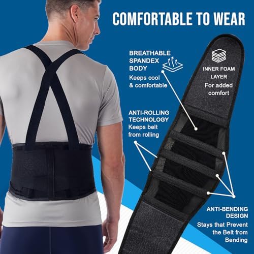 NYOrtho Back Brace - Women - Men - Small 26"-30" - Relieves Pain - Support Suspenders - osteoporosis - Maximum Posture - Spine Support - Hook & Loop - Mens