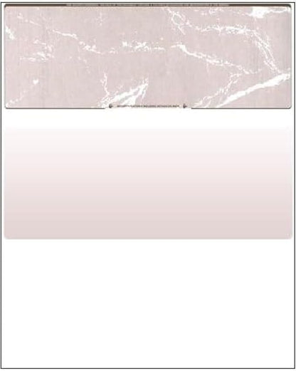 Compuchecks Top Blank Check Paper - 1000 Pack, Quick-Books & Laser Printer Compatible - Security Business Checks with Voucher - 8.5" x 11" Brown Marble