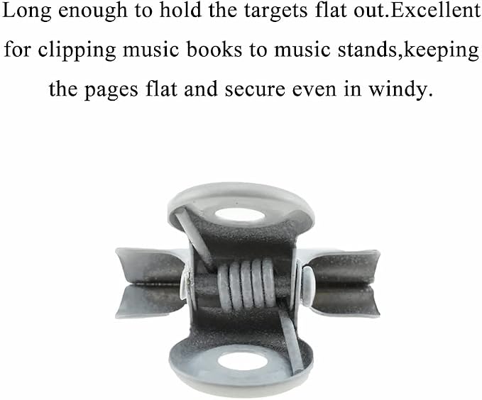 HAHIYO 0.87inch White Bulldog Clips Metal File Hinge Binder Clips Clamps Save Space Strong Spring Jaws Rock Solid Grip Book Lay Flat Deburred Edge for Hang Photos Wall Grid Dog Food 30PCS
