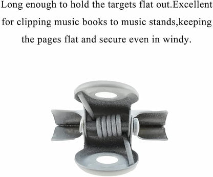 HAHIYO 0.87inch White Bulldog Clips Metal File Hinge Binder Clips Clamps Save Space Strong Spring Jaws Rock Solid Grip Book Lay Flat Deburred Edge for Hang Photos Wall Grid Dog Food 30PCS