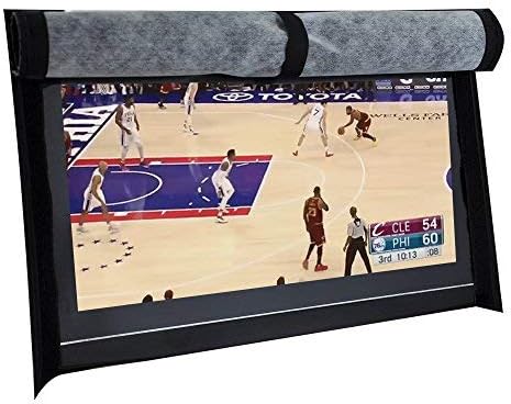 BroilPro Accessories Outdoor 32" TV Set Cover,Scratch Resistant Liner Protect LED Screen Best-Compatible with Standard Mounts and Stands (Black)