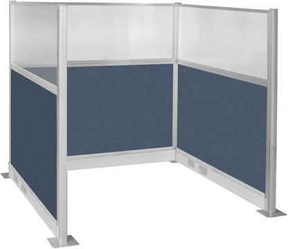 Versare Pre-Configured Hush Panel Electric Cubicle | Workstation Divider Walls | Cubicle Privacy Panels | Office Partition Walls
