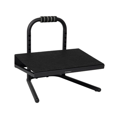 Foot Rest, Under Desk at Work, Ergonomic, Height Adjustable, Office, Metal, Black