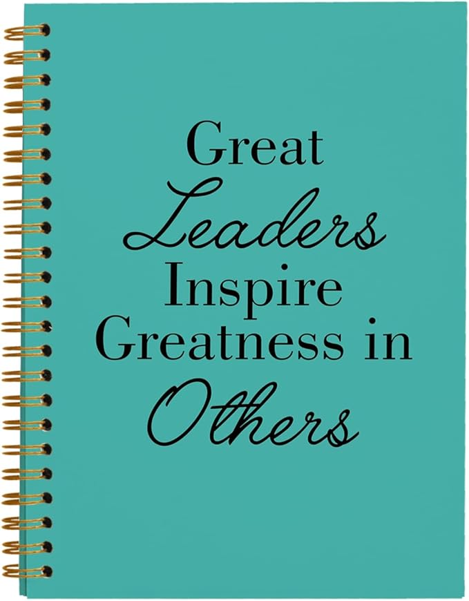 OXW Green Meeting Notebooks for Work, Leadership Gifts Office Work Notebook Journal for Writing Note Taking, Thank You Gifts for Women Men Leader Boss Mentor Principal Manager, 5.5"x8.3"
