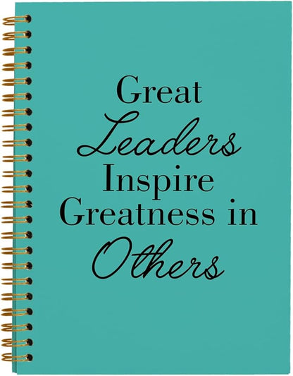 OXW Green Meeting Notebooks for Work, Leadership Gifts Office Work Notebook Journal for Writing Note Taking, Thank You Gifts for Women Men Leader Boss Mentor Principal Manager, 5.5"x8.3"