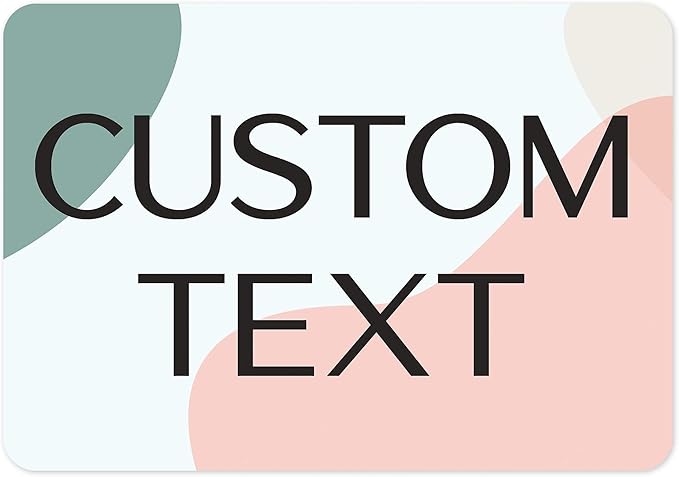Custom Sign, Custom Street Sign, 11 Font Colors, 13 Font Styles, 4 Hole Options, 22 Sizes, 7x10 Inches, Rust Free DiBound, Fade Resistant, Made in USA by My Sign Center (Minimalist)