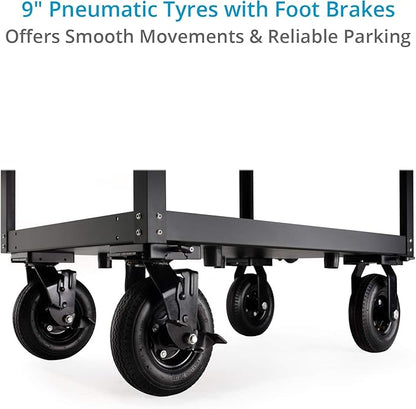PROAIM Bowado 36" Video Camera Production Cart for Photographer, Videographer & Filmmaker. Payload up to 200kg/440lb. Collapsed Design (CT-BWDO-36)