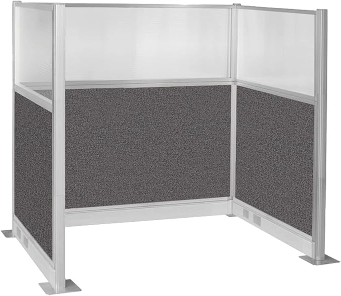 Versare Pre-Configured Hush Panel Electric Cubicle | Workstation Divider Walls | Cubicle Privacy Panels | Office Partition Walls