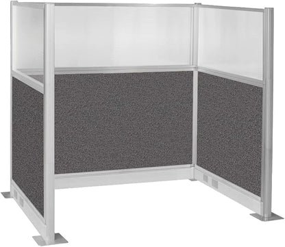 Versare Pre-Configured Hush Panel Electric Cubicle | Workstation Divider Walls | Cubicle Privacy Panels | Office Partition Walls