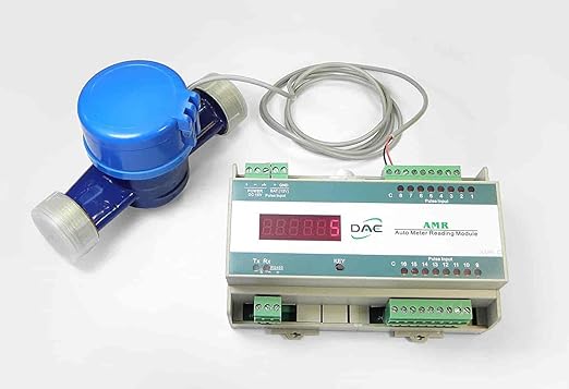 DAE AS320U-150RP 1-1/2" Hot Water Meter with Pulse Output, Measuring in Gallon + Coupling