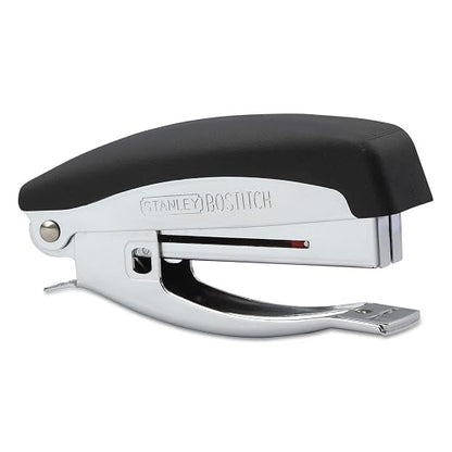 Bostitch Office Deluxe 20 Sheet Hand-Held Stapler with Anchor Hole, Chrome/Black (42100)