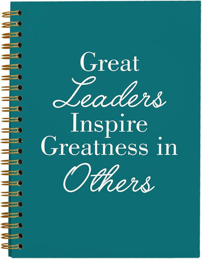 OXW Leadership Gifts Notebook Journal, Leader Gifts for Women Men, Meeting Notebook for Work, Thank You Gifts for Leader Boss Mentor Supervisor, Turquoise Spiral Notebook 5.5 x 8.3