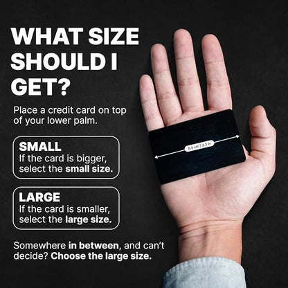 DELTAHUB Carpio 2.0 - Left-Handed Truly Ergonomic Wrist Rest for Mouse, Carpal Tunnel Support, Pain Relief, Anti-Fatigue, Easy Glide, Sleek, Office Computer, Laptop, Gaming - Large, Black