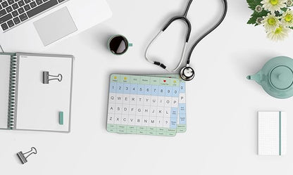 Adult Communication Board - Non-Slip, Portable Letter Chart for Non-Verbal, Stroke Recovery, Effective Visual Aids for Non-Speaking Patients, Pain Scale, QWERTY or ABC (QWERTY - 3 Pack)