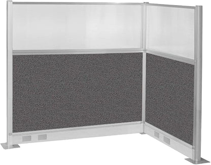 Versare Pre-Configured Hush Panel Electric Cubicle | Workstation Divider Walls | Cubicle Privacy Panels | Office Partition Walls