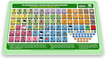Outdoor Rated Plastic School Playground Communication Board - Weather-Proof Inclusive Communication Aid for Autism & Inclusive Play