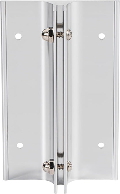 SINKAA Aluminum Corridor Sign Holder, 10 Pack Direct Sign Mount Bracket, Design for Restroom, Conference Room Classic Silver Signs - 4" Length, 1/8" Substrate - Easy to Install