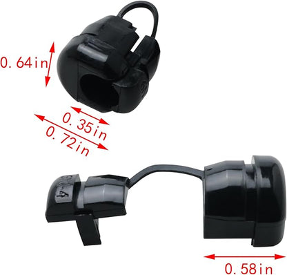 ZCZQC 15PCS Round Cable Release Sleeve Gaskets Round Stress Relief Sleeves Fixed Protection Wire Clips 6N-4