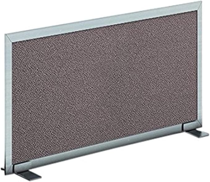 OBEX Acoustical Free Standing Privacy Screen, Cubicle Accessories Desk Privacy Panel, Desk Dividers for Office, Office Furniture Partitions Portable Sound Proof Dividers, 12" x 24", Slate