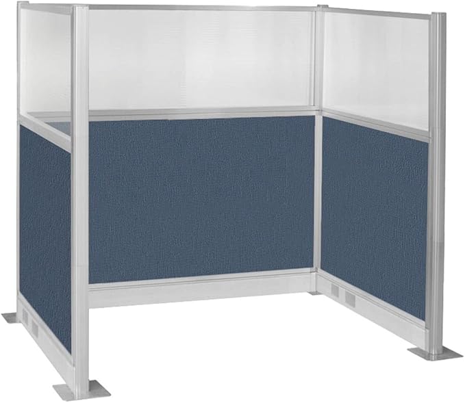 Versare Pre-Configured Hush Panel Electric Cubicle | Workstation Divider Walls | Cubicle Privacy Panels | Office Partition Walls