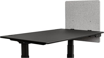 Stand Up Desk Store ReFocus Clamp-on Acoustic Desk Divider Privacy Panel That Reduces Noise and Visual Distractions (Cool Gray, 23.6" x 23.6")