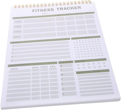 Mipcase Fitness Agenda Notebook Portable Workout Log for Daily Training and Goal Tracking Fitness Journal for Exercise Planning and Self-discipline