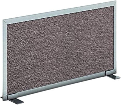 OBEX Acoustical Free Standing Privacy Screen, Cubicle Accessories Desk Privacy Panel, Desk Dividers for Office, Office Furniture Partitions Portable Sound Proof Dividers, 18" x 36", Slate