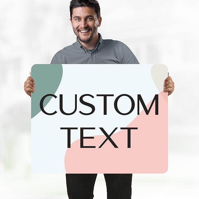 Custom Sign, Custom Street Sign, 11 Font Colors, 13 Font Styles, 4 Hole Options, 22 Sizes, 24x30 Inches, Rust Free DiBound, Fade Resistant, Made in USA by My Sign Center (Minimalist)