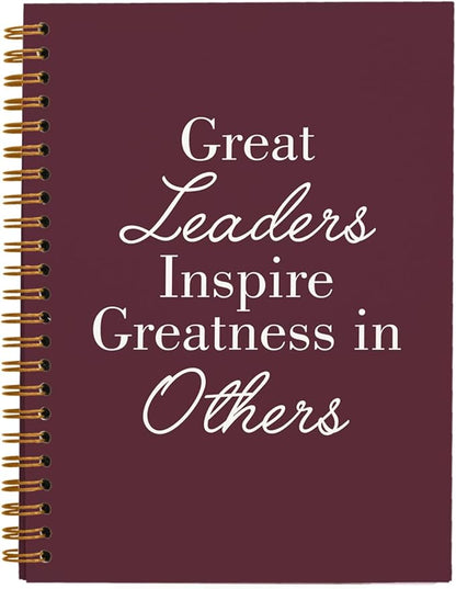 OXW Burgundy Notebooks for Work, Employee Appreciation Gifts, Leadership Gifts Notebook Journal for Writing Meeting Office, Thank You Gifts for Women Men Leader Mentor Boss Manager, 5.5"x8.3"