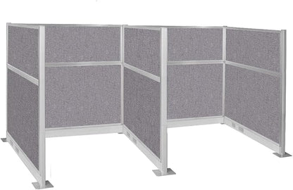 Versare Pre-Configured Hush Panel Electric Cubicle | Workstation Divider Walls | Cubicle Privacy Panels | Office Partition Walls
