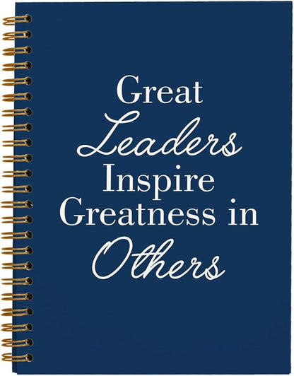 OXW Navy Blue Meeting Notebooks for Work, Leadership Gifts Office Work Notebook Journal for Writing Note Taking, Thank You Gifts for Women Men Leader Boss Mentor Principal Manager, 5.5"x8.3"