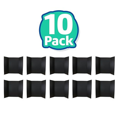Flipside Products 36” x 48” Project Boards for Presentations, Science Fair, School Projects, Event Displays and Trifold Picture Board, Proudly Made in USA - Black - 10 Pack