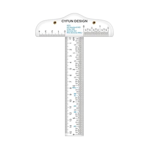 6 Inches Acrylic Clear T-Square Ruler,1 Pack,T Square Ruler,Transparent,T Ruler,for Crafting Drafting and General Layout Work Art Framing & Drafting Scrapbooking Crafting Arts Crafts Supplies Tools