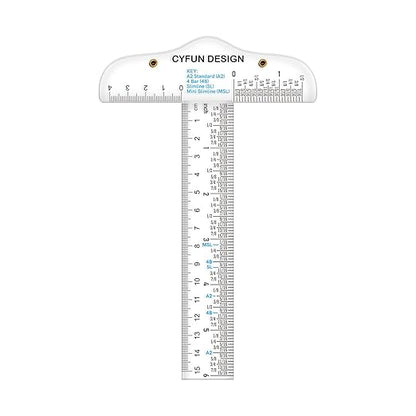 6 Inches Acrylic Clear T-Square Ruler,1 Pack,T Square Ruler,Transparent,T Ruler,for Crafting Drafting and General Layout Work Art Framing & Drafting Scrapbooking Crafting Arts Crafts Supplies Tools
